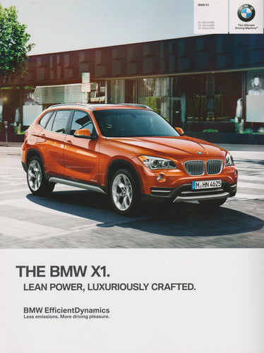 Brochure - The BMW X1. - 2014 F20 Brochure