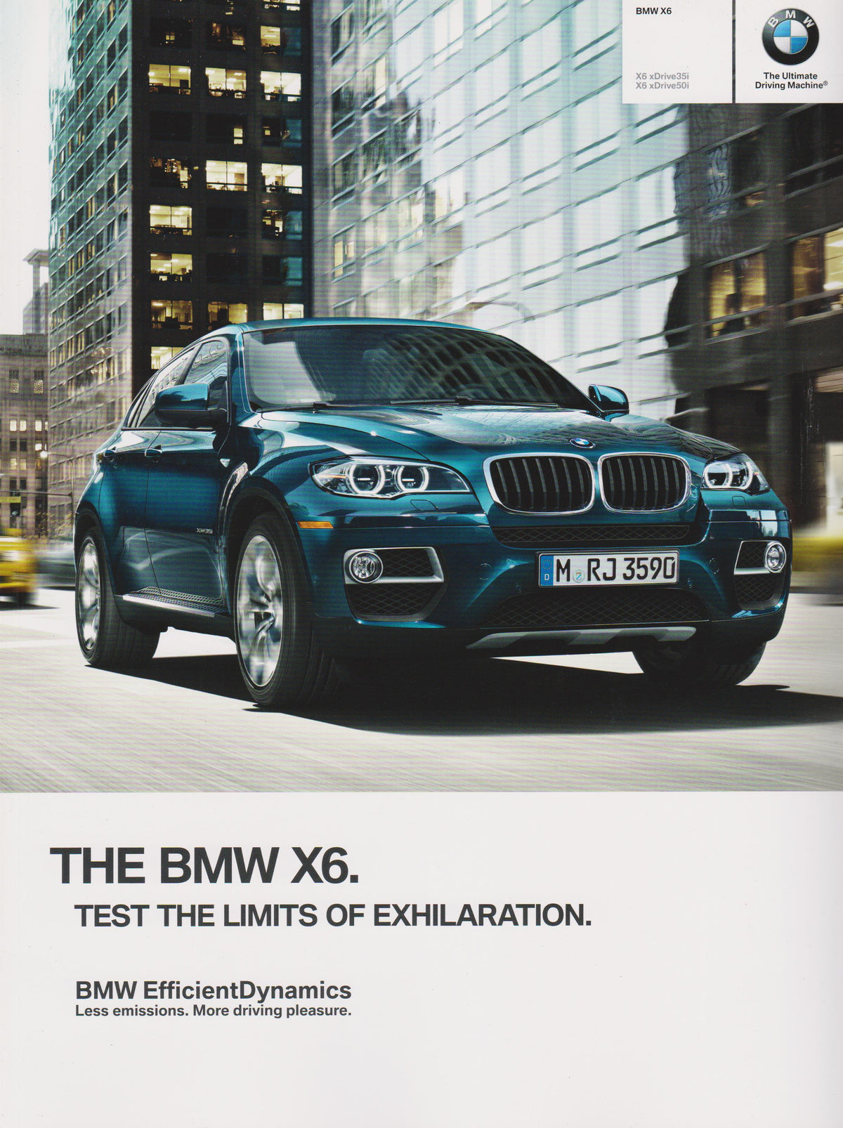 Brochure - 2013 BMW X6 xDrive35i X6 xDrive50i - E71 Brochure - BMW CCA Foundation