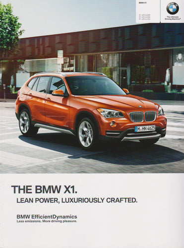 Brochure - The BMW X1. - 2013 F20 Brochure