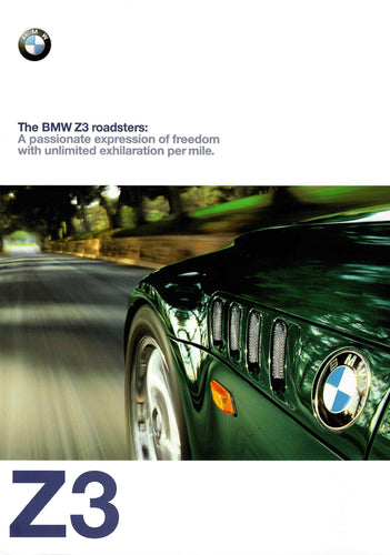 Brochure - The BMW Z3 roadsters Year 1999 (E36/7) - BMW CCA Foundation