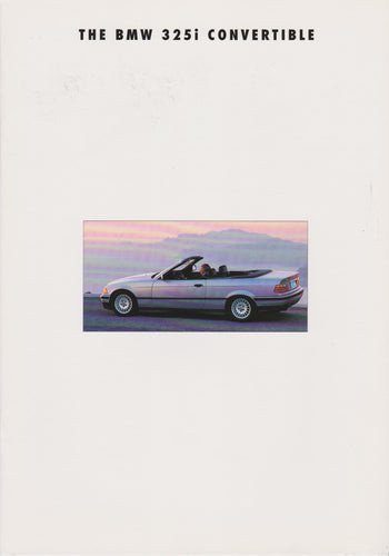 Brochure - The BMW 325i Convertible (1993) - BMW CCA Foundation