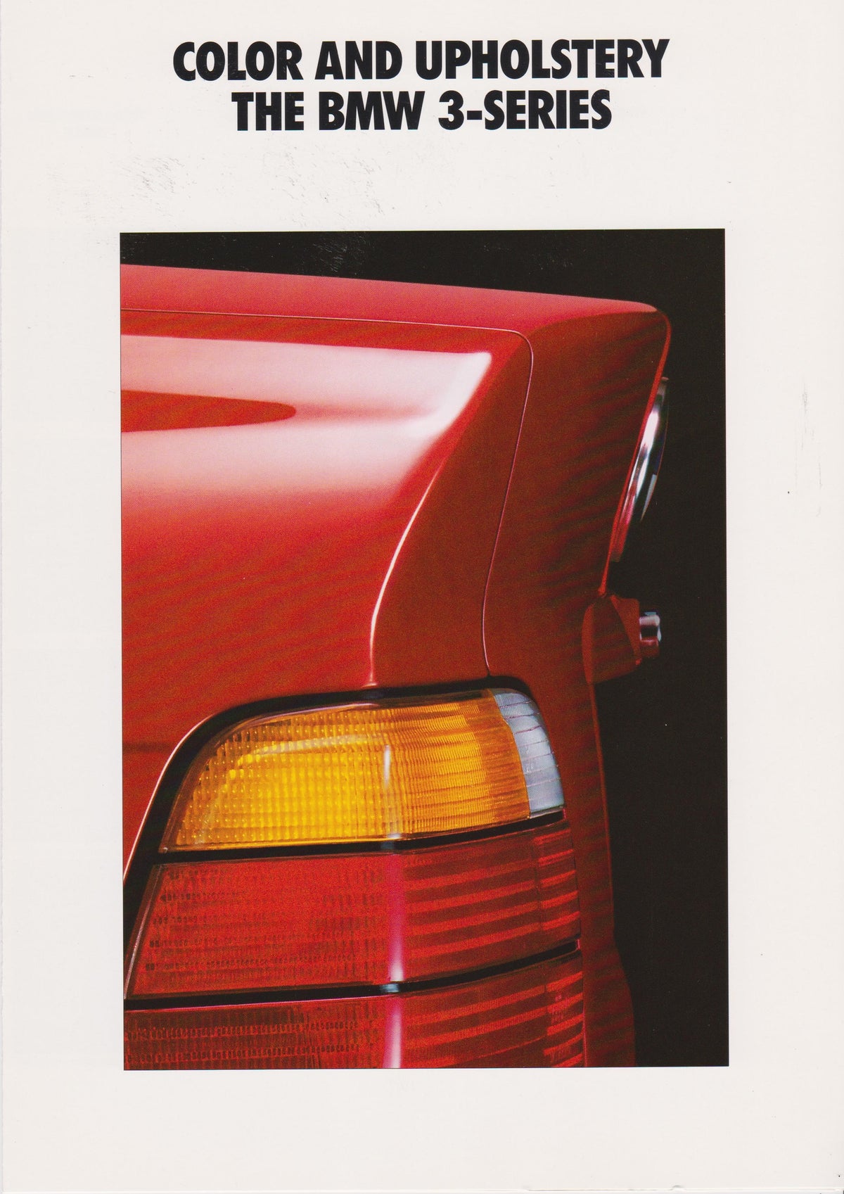 Brochure - Color and Upholstery The BMW 3-Series (1993) - BMW CCA Foundation