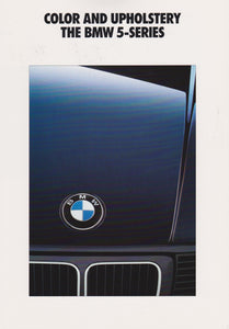 Brochure - Color and Upholstery The BMW 5-Series (1992)