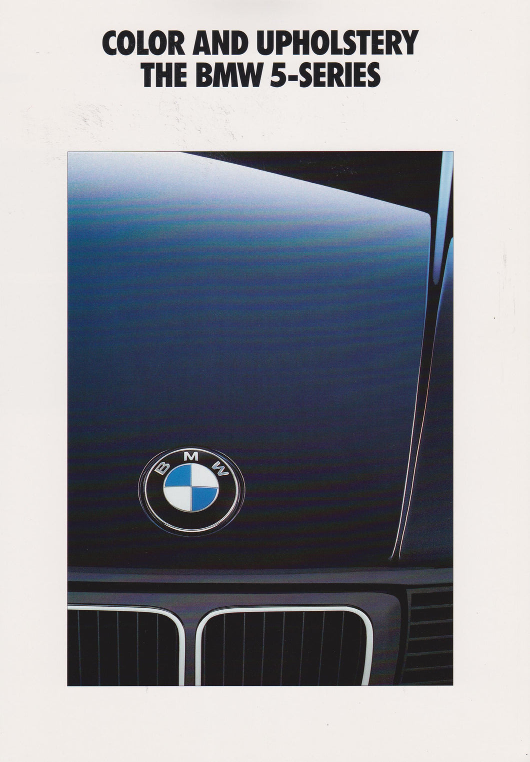 Brochure - Color and Upholstery The BMW 5-Series (1992)