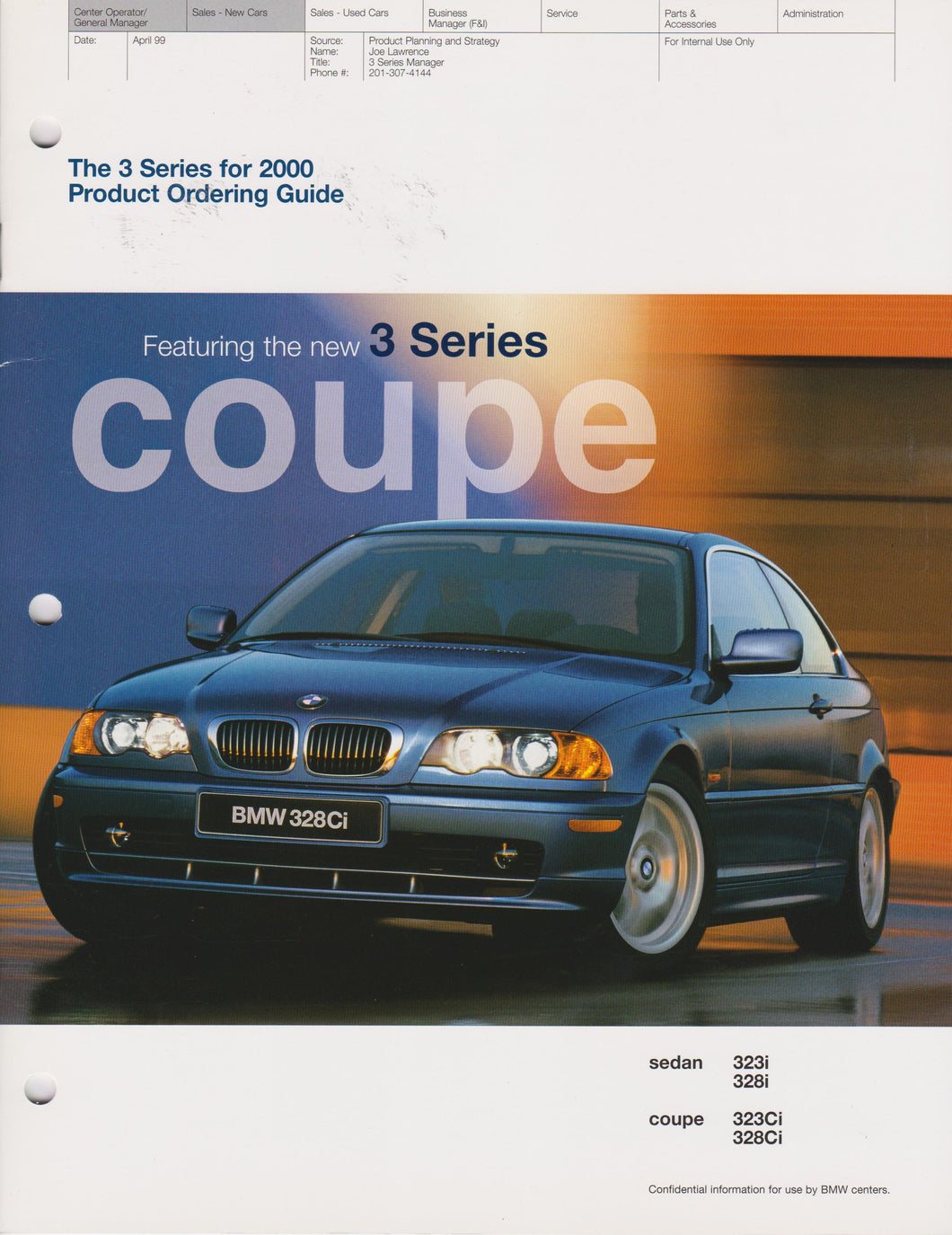 Brochure - The 3 Series for 2000 Product Ordering Guide