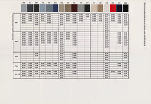 Brochure - Color and upholstery selections (1983 full model line)