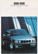 Load image into Gallery viewer, Brochure - 525i 535i  Color and Upholstery Selections Model Year 1989