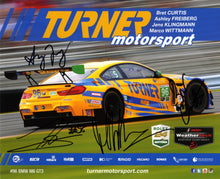 Load image into Gallery viewer, Signature Card - Turner Motorsport Bret Curtis Ashley Freiberg Jens Klingmann Marco Wittmann #96 Signature Card