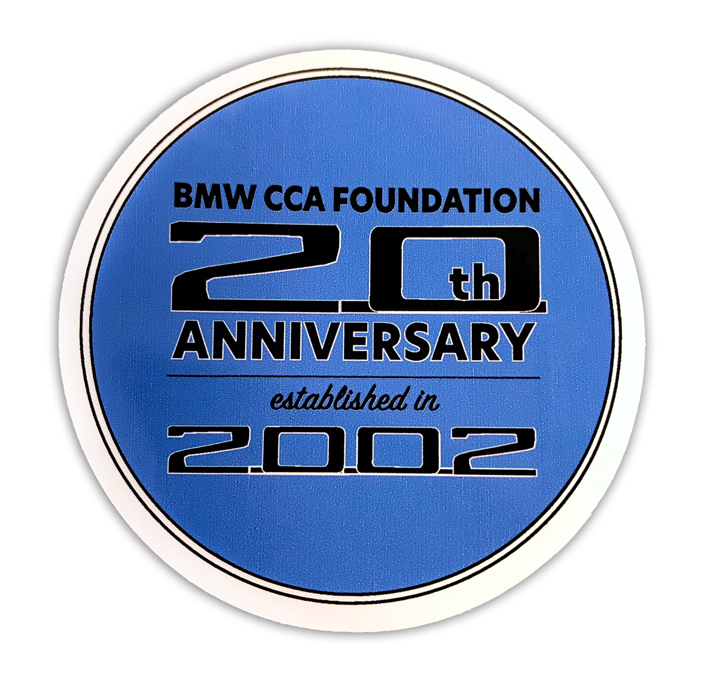 BMW CCA Foundation 20th Anniversary Decal - BMW CCA Foundation