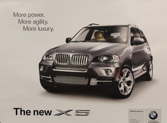 Poster-More Power More Agility More Luxury The New X5 2007 (E70) - BMW CCA Foundation