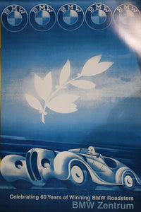 Poster - Celebrating 60 Years of Winning BMW Roadsters BMW Zentrum
