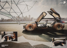 Load image into Gallery viewer, Poster - BMW vision Next 100 Years, The Next 100 Years, BMW News Group, 2 sided poster