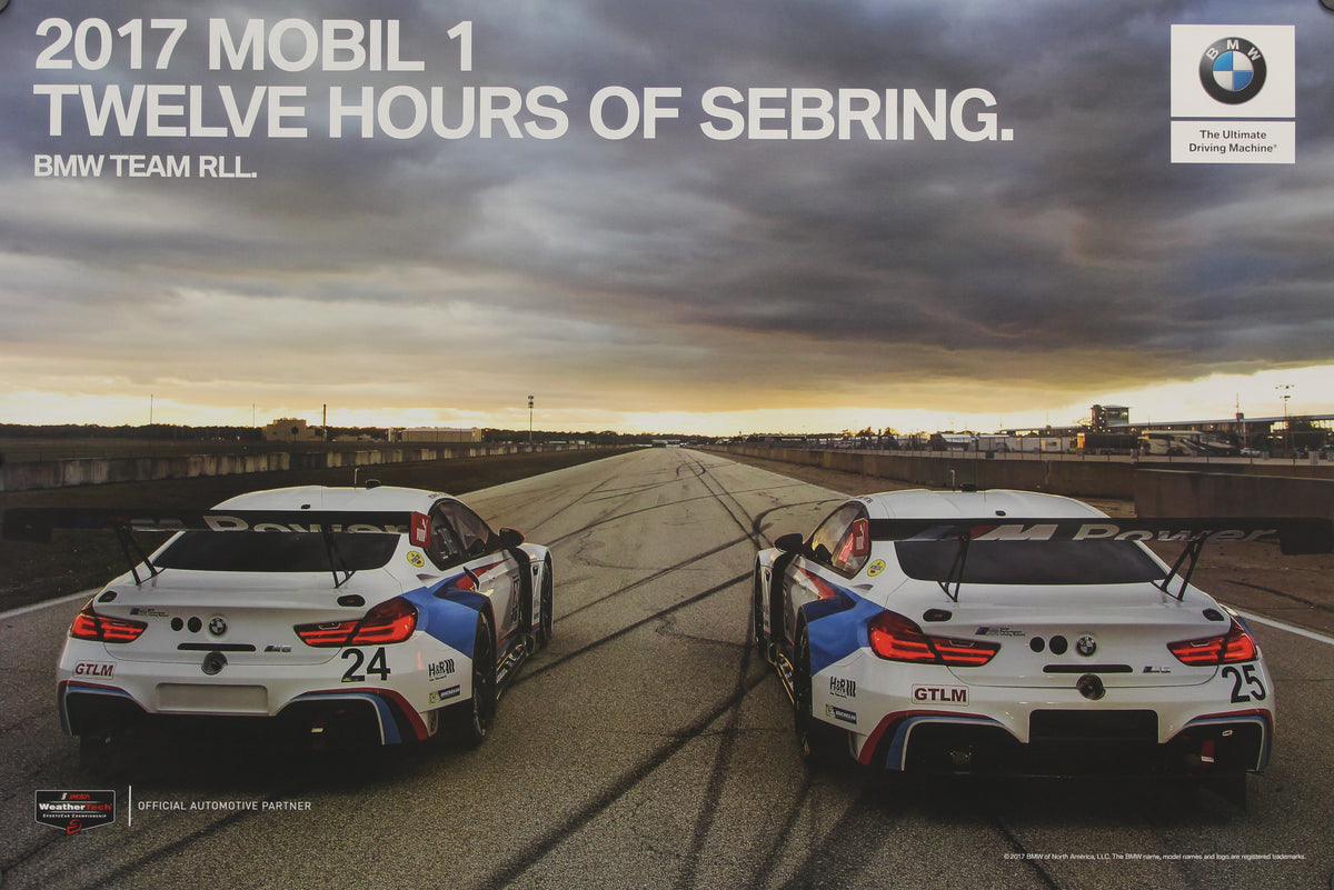Poster - 2017 Mobil 1 Twelve Hours of Sebring - BMW CCA Foundation