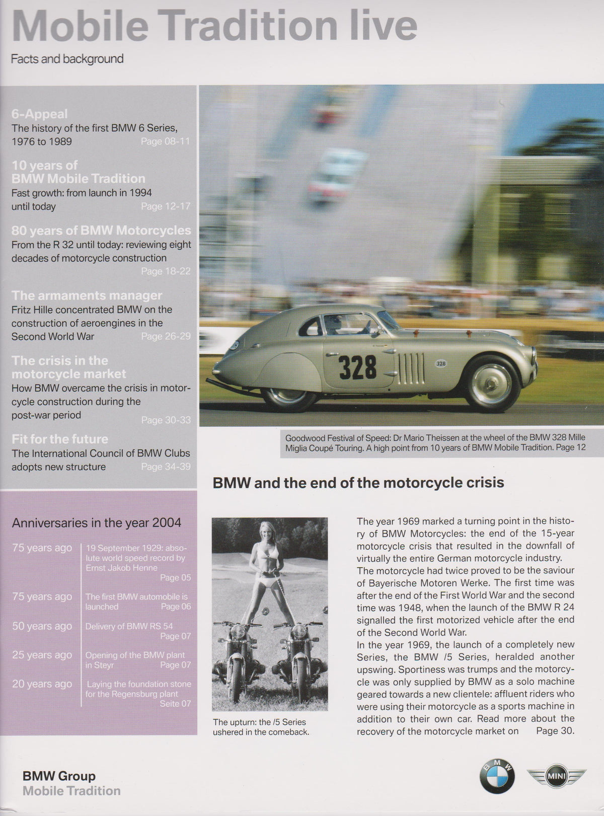 Magazine - Mobile Tradition Live / February  / 2004 - BMW CCA Foundation