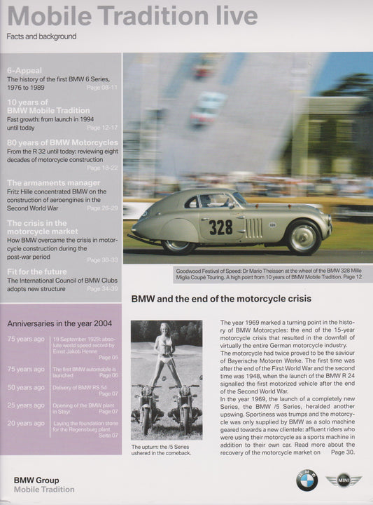 Magazine - Mobile Tradition Live / February  / 2004 - BMW CCA Foundation