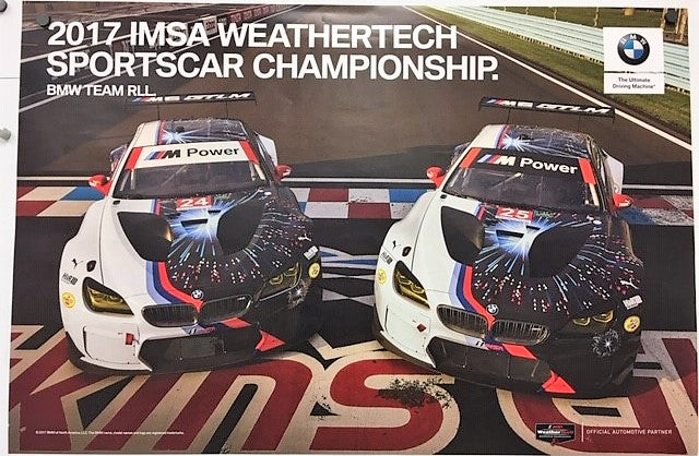 Poster - 2017 IMSA Weathertech Sportscar Championship.  BMW Team RLL Motorsport - BMW CCA Foundation