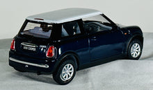 Load image into Gallery viewer, Kinsmart 1:28 Blue Mini Cooper