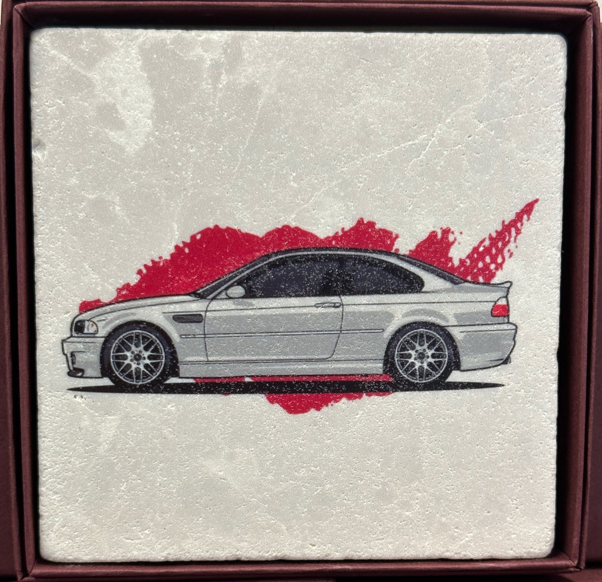 Marble Coasters - BMW CCA Foundation