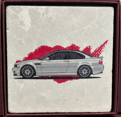 Marble Coasters - BMW CCA Foundation