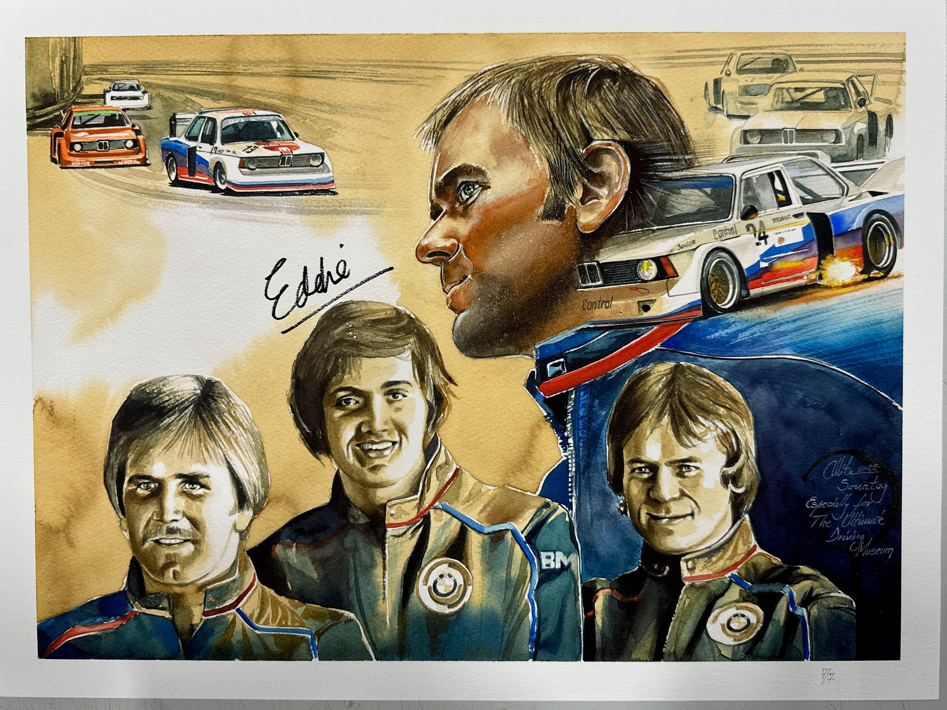 BMW Junior Team Print signed by Eddie Cheever - BMW CCA Foundation