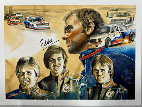 Small BMW Junior Team Print signed by Eddie Cheever