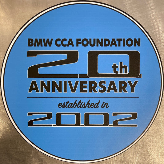 BMW CCA Foundation 20th Anniversary 15" Sticker - BMW CCA Foundation