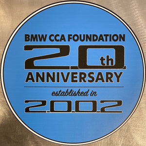 BMW CCA Foundation 20th Anniversary 15" Sticker