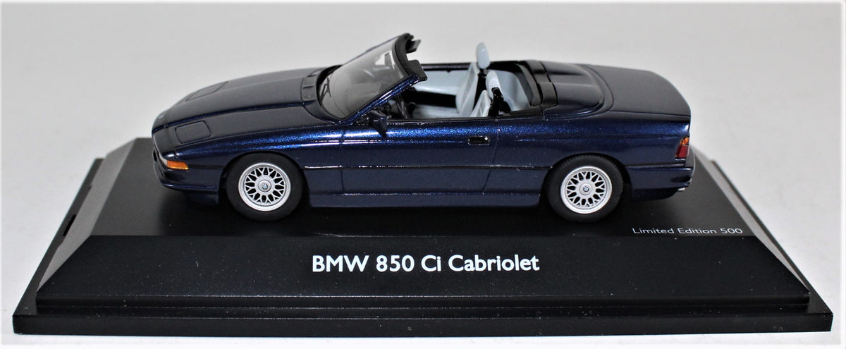 Schuco 1:43 BMW 850Ci Cab. Blue, 1 of 500 - BMW CCA Foundation