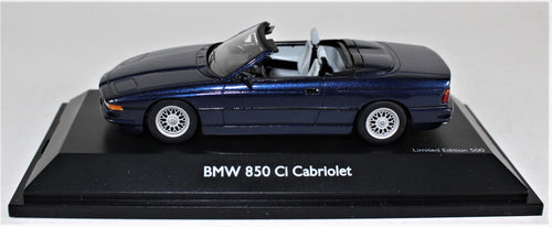 Schuco 1:43 BMW 850Ci Cab. Blue, 1 of 500 - BMW CCA Foundation