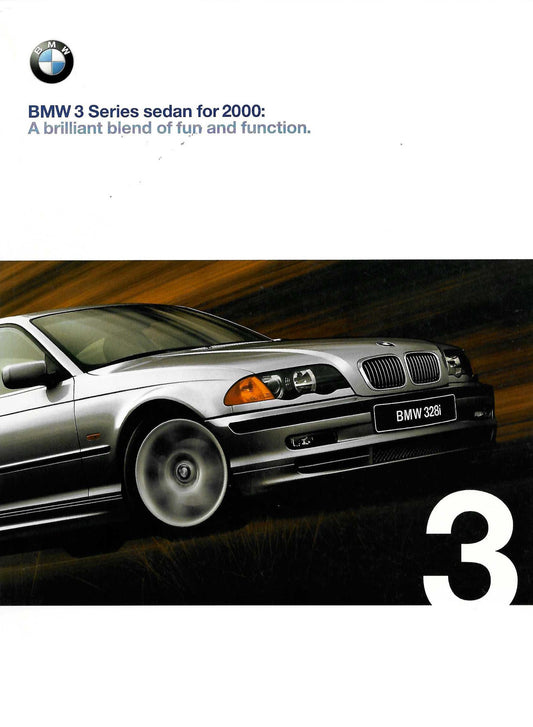 Brochure - BMW 3 Series sedan for 2000: A brilliant blend of fun and function. - BMW CCA Foundation