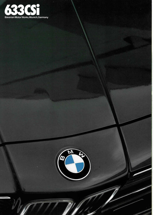 Brochure - 633CSi Barvarian Motor Works, Munich, Germany (1982) - BMW CCA Foundation