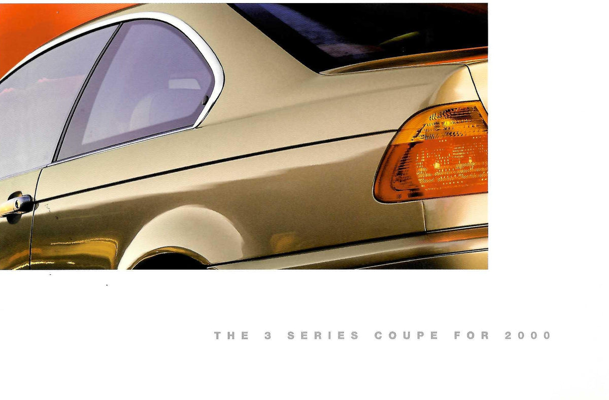 Brochure - BMW 2000 3 Series Coupe for 2000 - BMW CCA Foundation