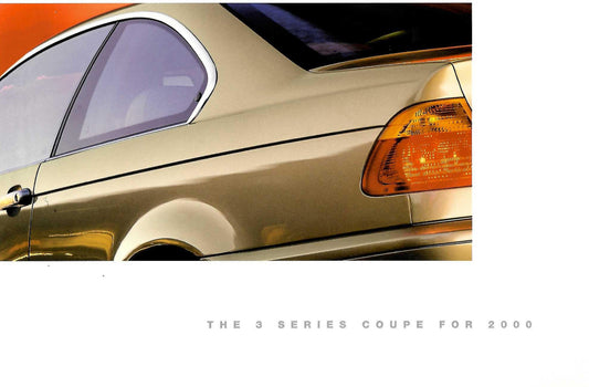 Brochure - BMW 2000 3 Series Coupe for 2000 - BMW CCA Foundation