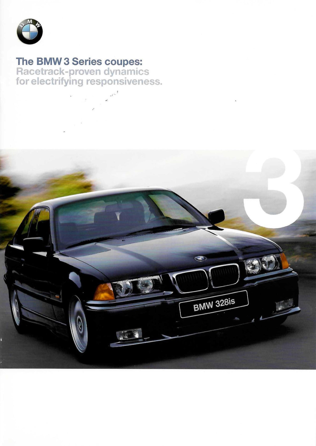 Brochure - BMW 3 Series Coupe: Racetrack-proven dynamics for electrifying responsivness. 1998 1st version - BMW CCA Foundation