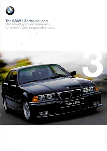 Brochure - BMW 3 Series Coupe: Racetrack-proven dynamics for electrifying responsivness. 1998 1st version - BMW CCA Foundation