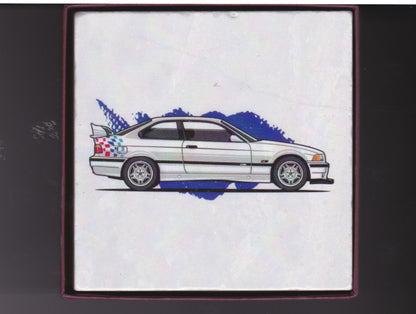 Marble Coasters - BMW CCA Foundation