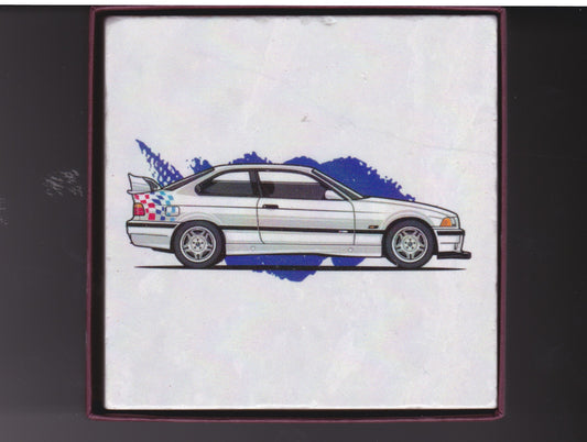 Marble Coasters - BMW CCA Foundation