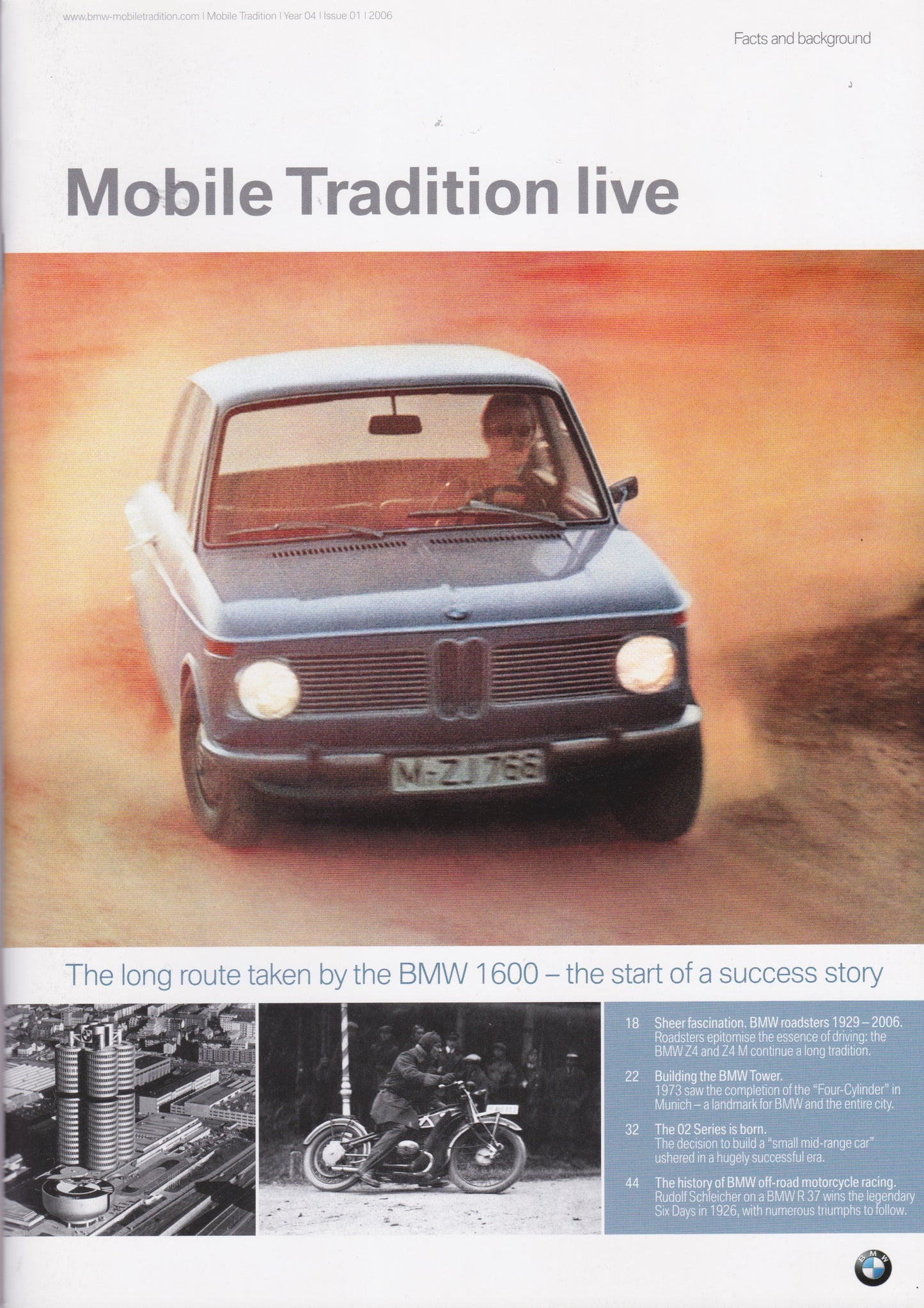Mobile Tradition Live / Issue 01 / 2006 - BMW CCA Foundation