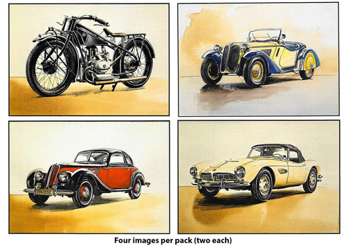 Blank Greeting Cards featuring Vintage BMWs  (w/envelopes)