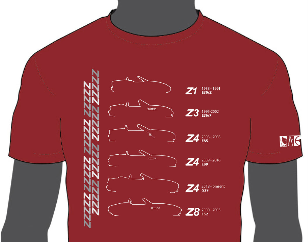 Z Car Roadster Outline Shirt