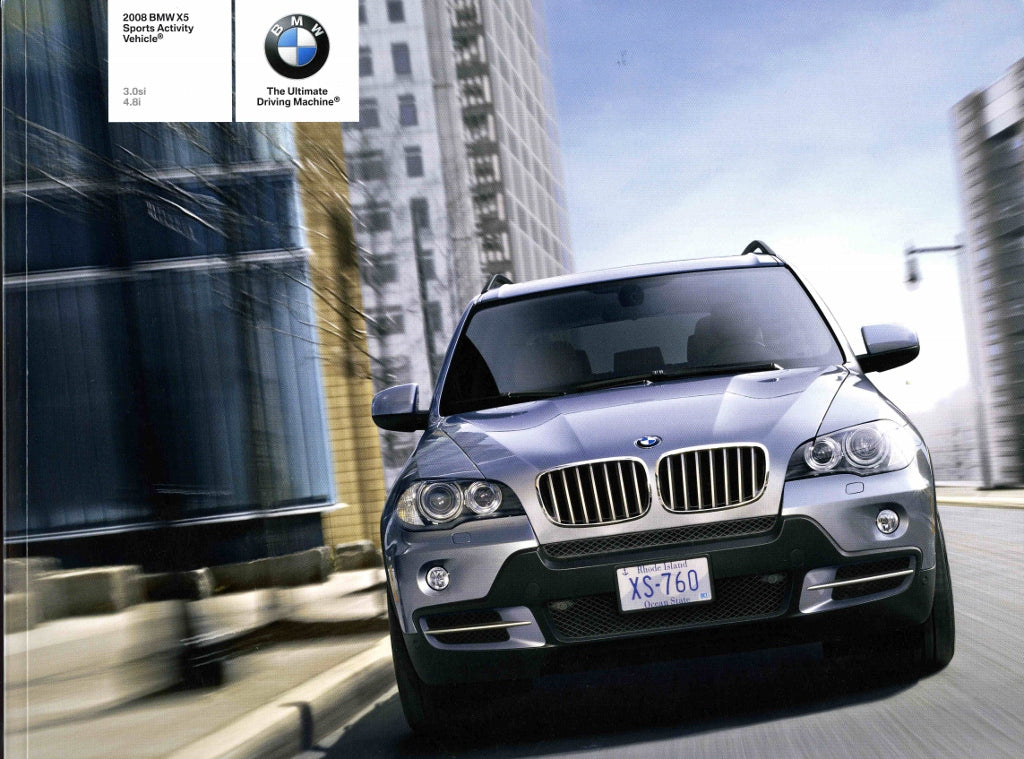 Brochure - 2008 BMW X5 Sports Activity Vehicle 3.0si 4.8i - E70 (2nd version)