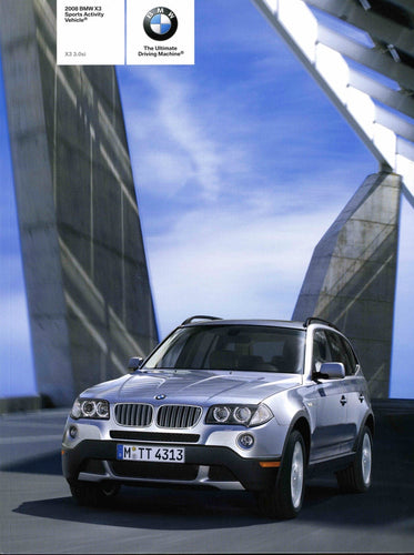 Brochure - 2008 BMW X3 Sports Activity Vehicle 3.0si - E83 (1st version)