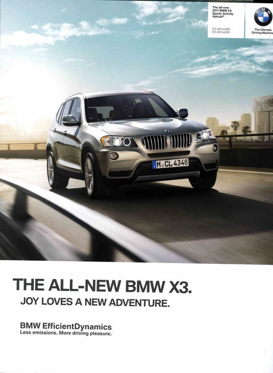 Brochure - The all-new 2011 BMW X3 Sports Activity Vehicle X3 xDrive28i X3 xDrive35i - F25 Brochure (2nd version) - BMW CCA Foundation