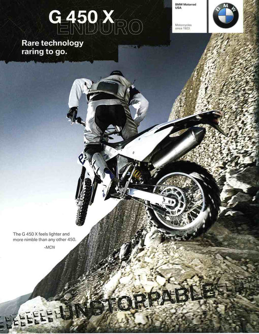Brochure - BMW Motorrad USA Motorcycles since 1923 - 2009 G 450 X Brochure - BMW CCA Foundation