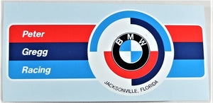 Decal - BMW Motorsports Peter Gregg Racing