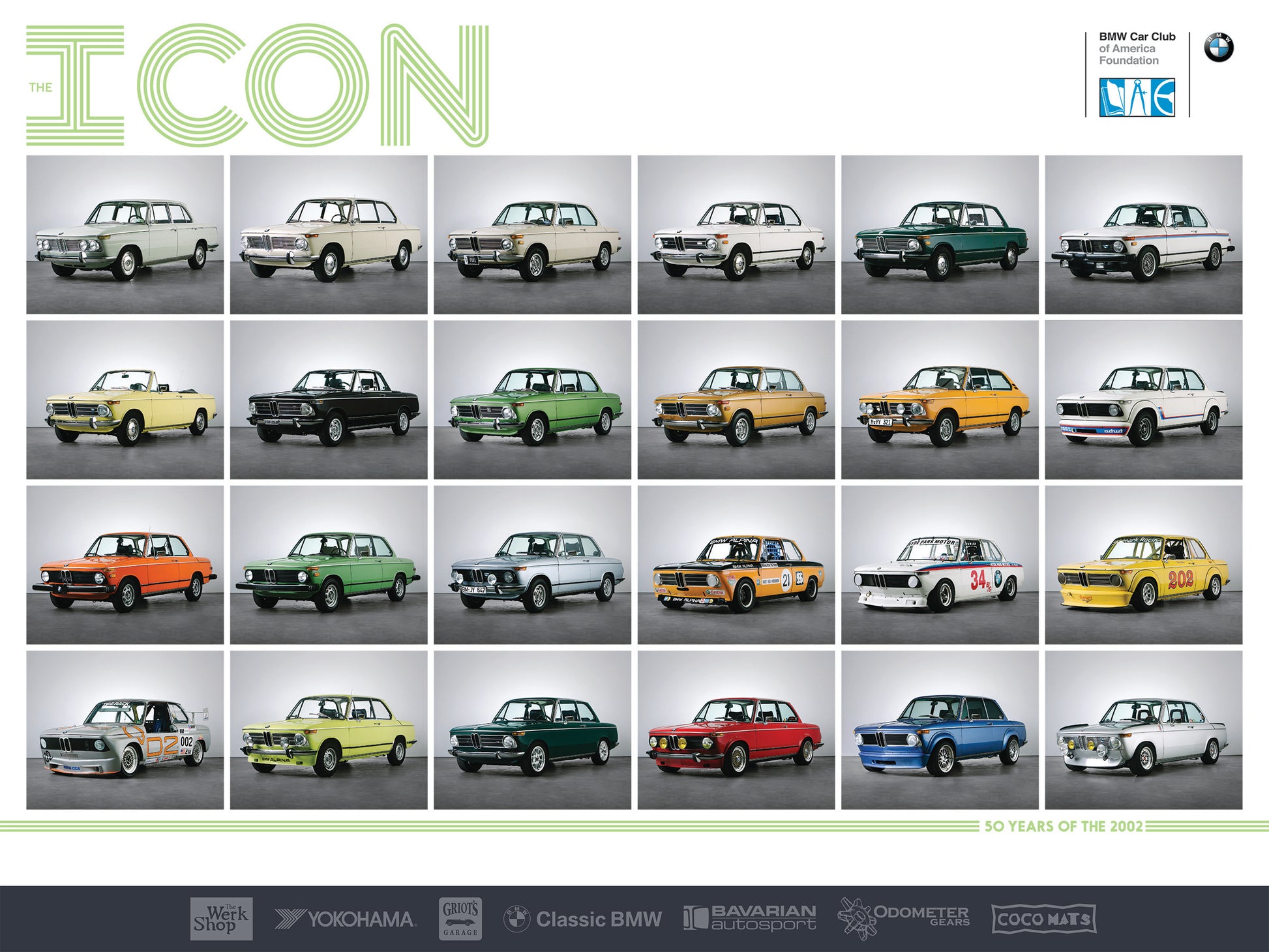 Poster - ICON Exhibit - BMW 2002 - BMW CCA Foundation