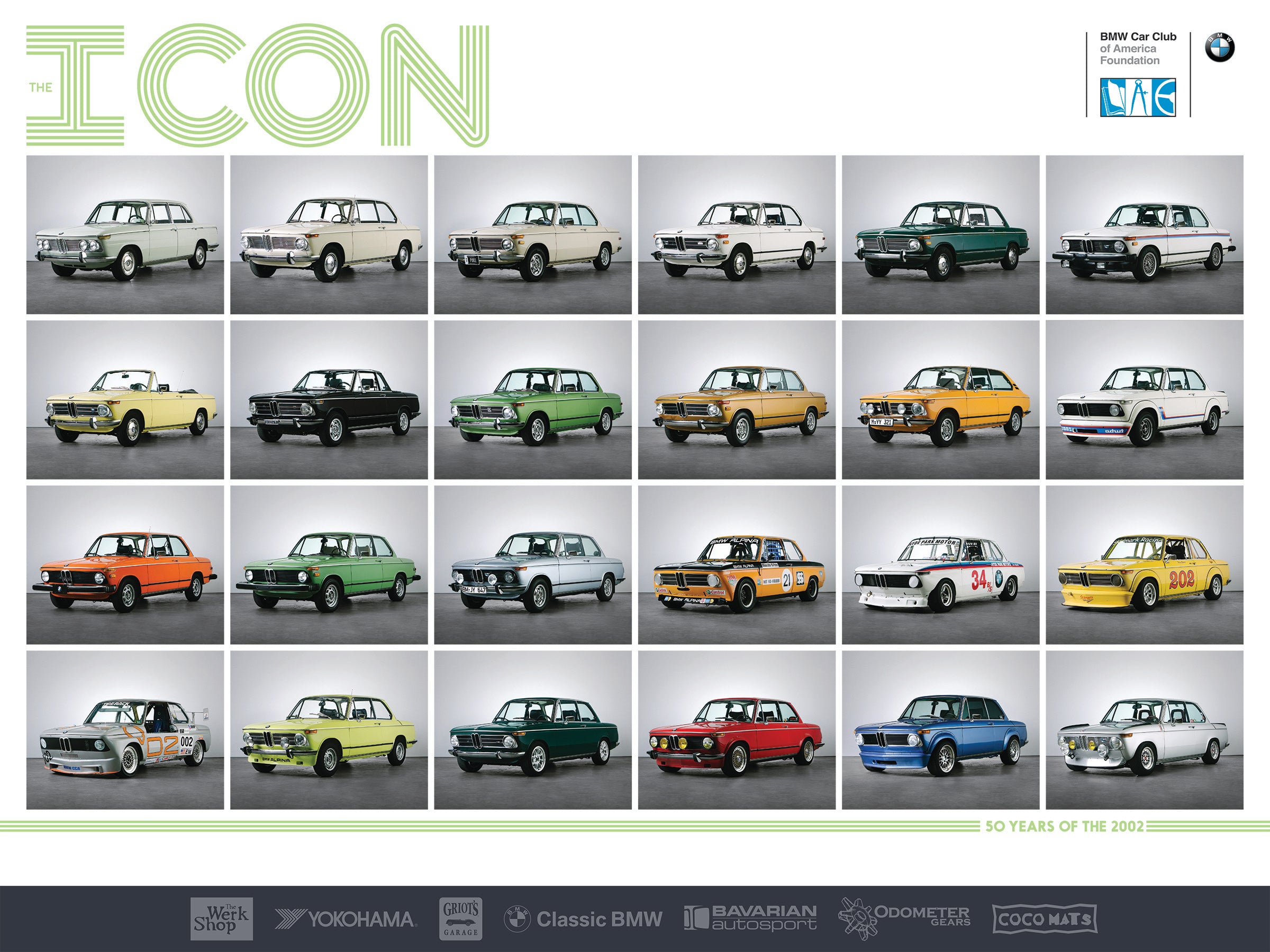 Poster - ICON Exhibit - BMW 2002 – BMW CCA Foundation