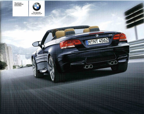 Brochure - The all-new 2008 BMW M3 Convertible - E93 Brochure (small version)