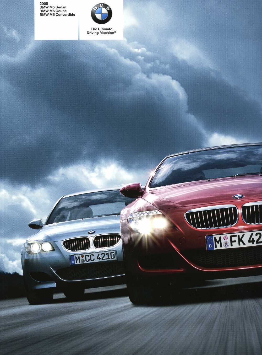 Brochure - 2008 BMW M5 Sedan BMW M6 Coupe BMW M6 Convertible - E60 M5 & E63 / E64 M6 (1st version)