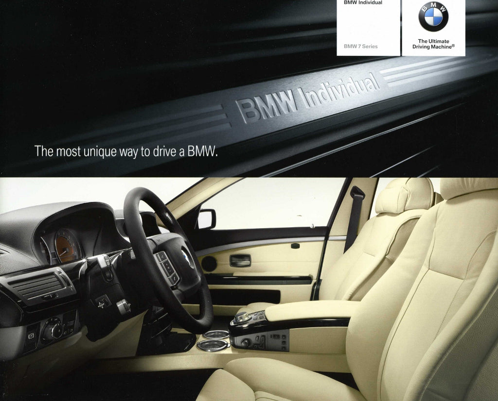 Brochure - BMW Individual BMW 7 Series - 2007 E66 Brochure - BMW CCA Foundation